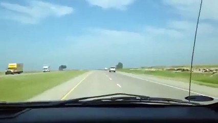 Jeep Flips Over Truck