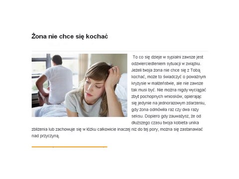 Nie chce się kochać?