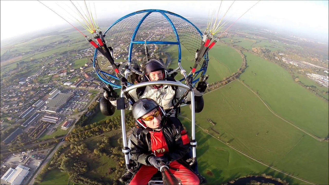 Baptême de l air en paramoteur (ULM) en Moselle (Lorraine)