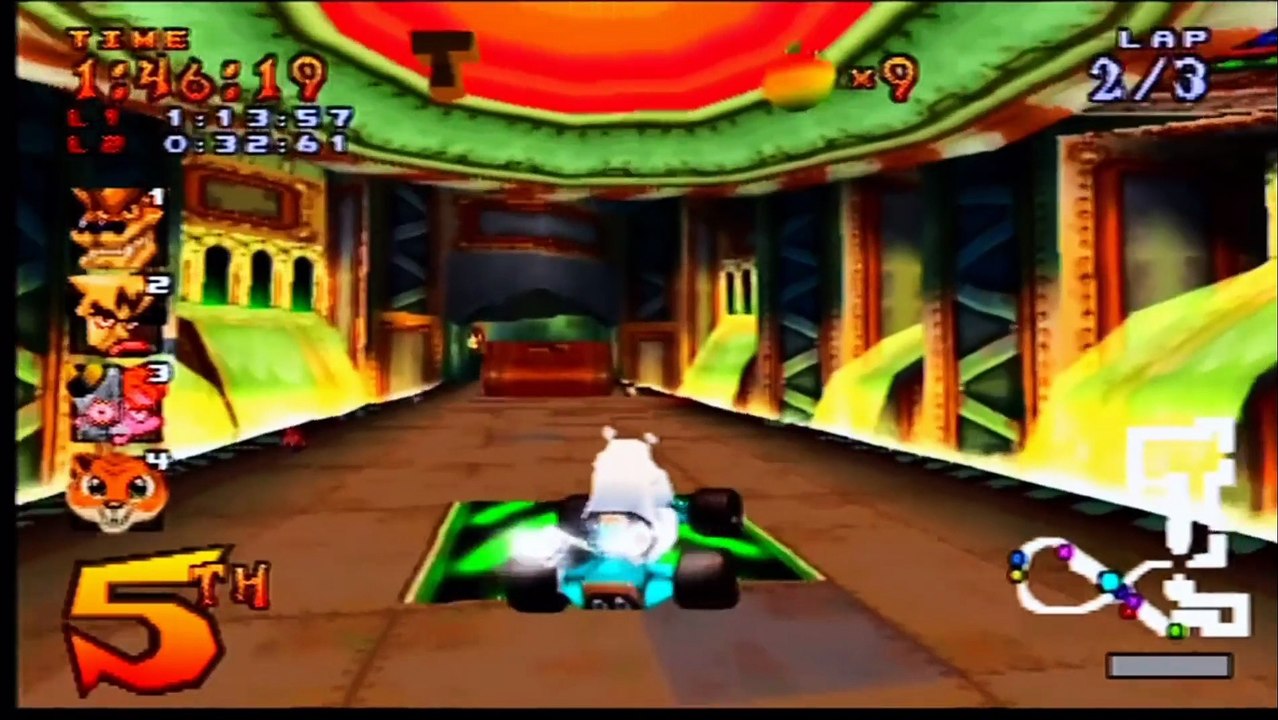 Crash Team Racing(CTR Races & Gem Cups); 16 Bit Playthrough
