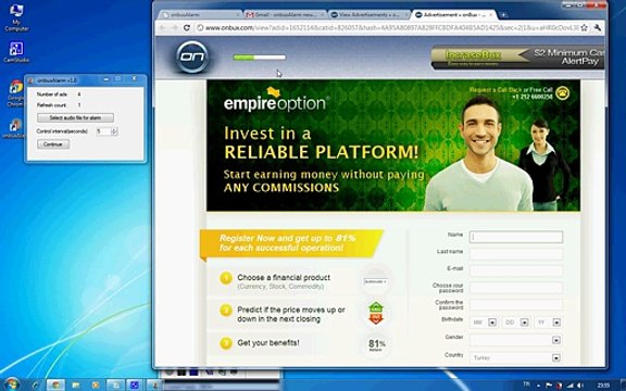 Earn money by clicking on onbux