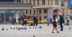 Taksim Meydanında Öldüresiye Dayak