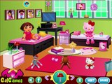Dora The Explorer Dora's Hello Kitty Room Decor Let's Play / PlayThrough / WalkThrough Part #2