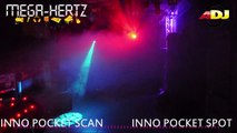 démo vidéo sur Mega-hertz.fr : INNO POCKET AMERICAN DJ SPOT et SCAN