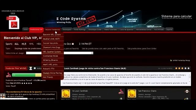 espanol Z Code System Predicciones deportivas, gana dinero garantizado Z-Code