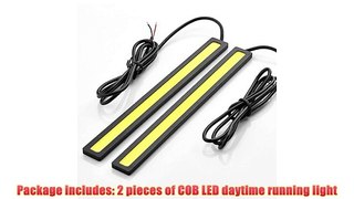 2 pcs Set Waterproof Aluminum High Power 6W 6000K Xenon White Slim COB LED DRL Daylight Driving