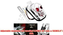 1x Custom Chrome Plated Skull Tail Rear Brake Running Light Universal Fit Harley Ducati Honda