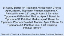 Bt Apex2 Barrel for Tippmann A5,tippmann Cronus Apex2 Barrel, Tippmann Phenom,tippmann X7 Paintball Marker 22
