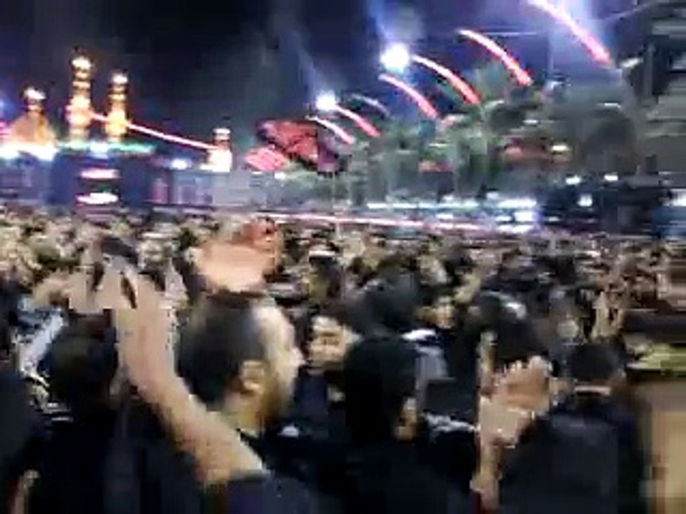 Sur pe matam at haram mola Hussain a.s karbala 10th muharamm 2014