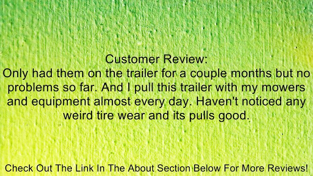 Transporter 205/75/15 ST 205/75/15 Trailer Truck Tire 8 Ply 8pr 15 Inch 15 ST205/75/15 Load Range D Review