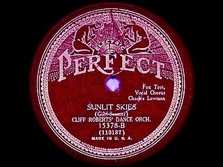 Cliff Roberts' Dance Orchestra - Sunlit Skies