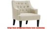 Baxton Studio Millicent Linen Arm Chair Beige