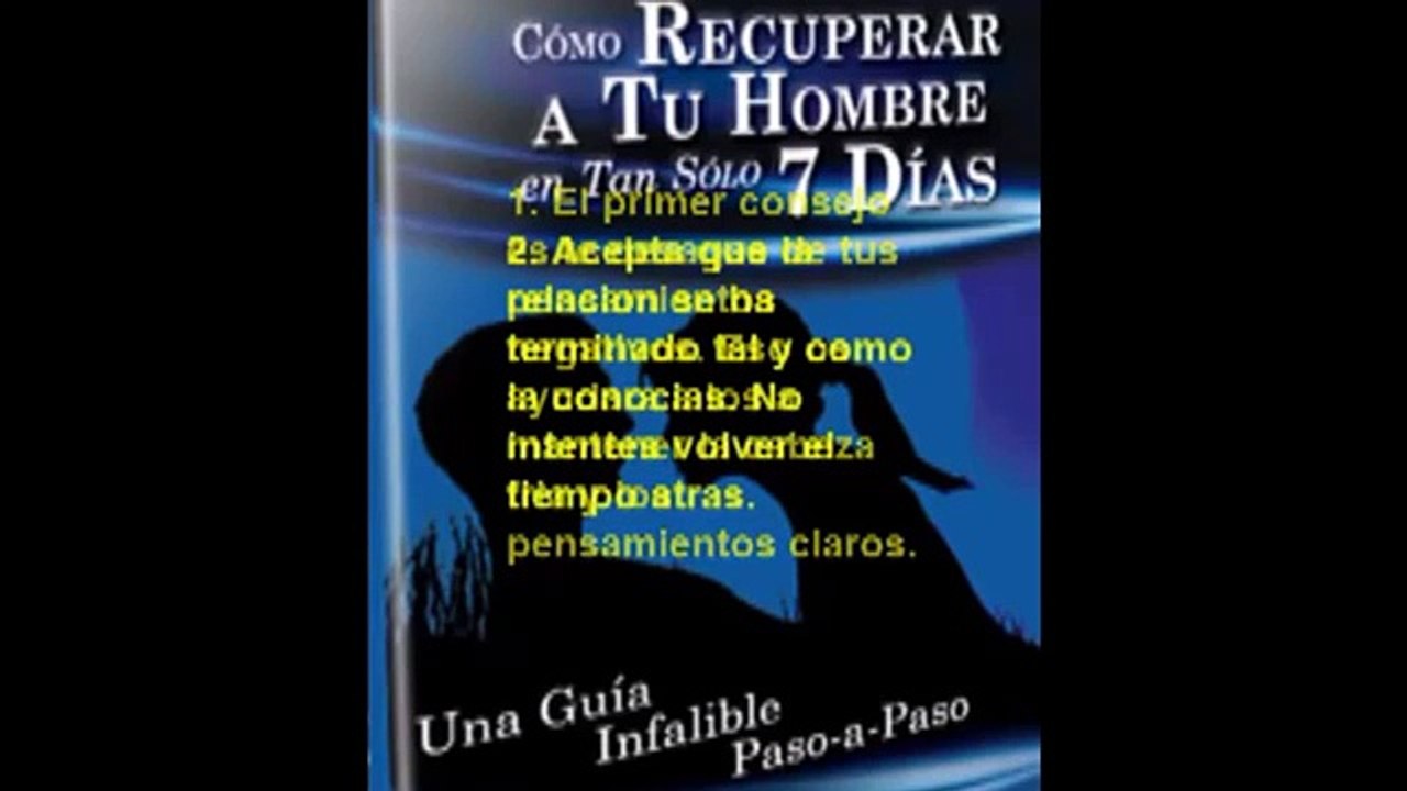 Recuperar a tu hombre
