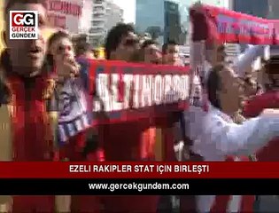 İzmir'de taraftar stat için birleşti