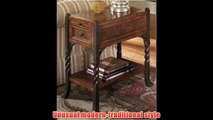 Riverside Furniture Riverside Medley Chairside Table Oak Mindi Veneers 15.75 inches