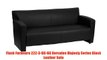 Flash Furniture 222-3-BK-GG Hercules Majesty Series Black Leather Sofa