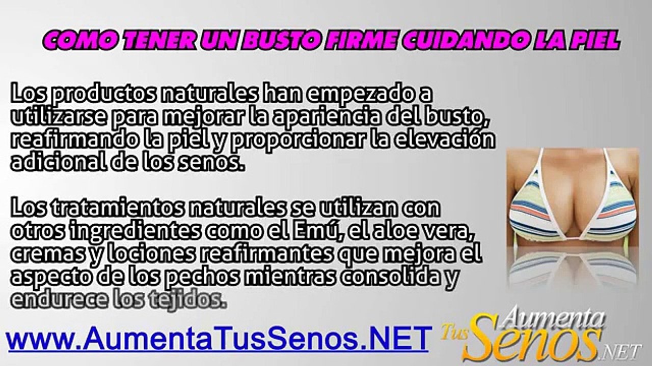 Como Crecer Los Pechos Sin Cirugia - Aumenta Tus Senos