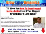 Grow Taller Dynamics Unbiased Review Bonus + Discount