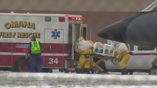 Critically ill Sierra Leone doctor with Ebola lands in U.S. for treatment