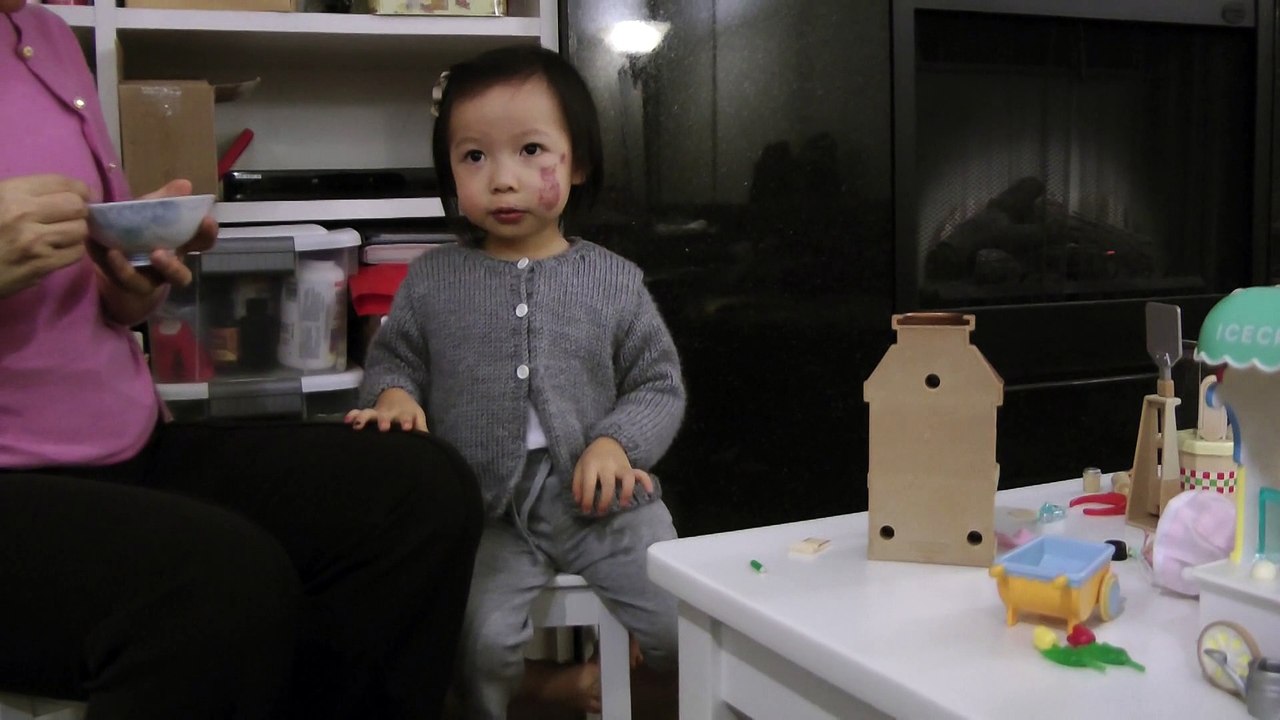 Girl Eating Dinner