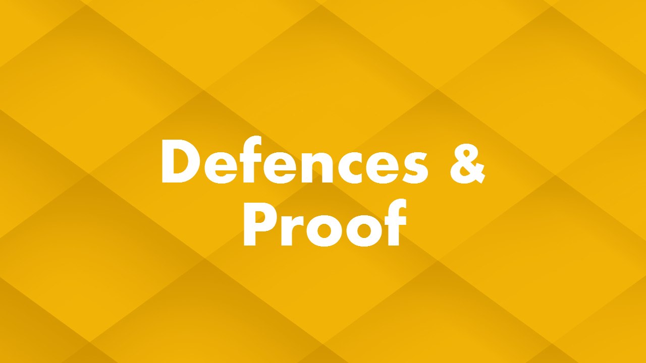 Negligence - Defences & Proof