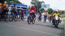 Primeiro Pedal Bike da Solidariedade, Taubaté, SP, Brasil, Ciclistas percorrendo 6 km de ruas dos bairros ao centro da cidade de Taubaté, 1º Pedal Solidário, Marcelo Ambrogi, parte 17
