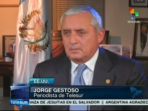Otto Pérez Molina opina sobre acuerdos de comercio con EE.UU.