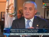 Otto Pérez rechaza acusaciones de corrupción en elección de magistrado