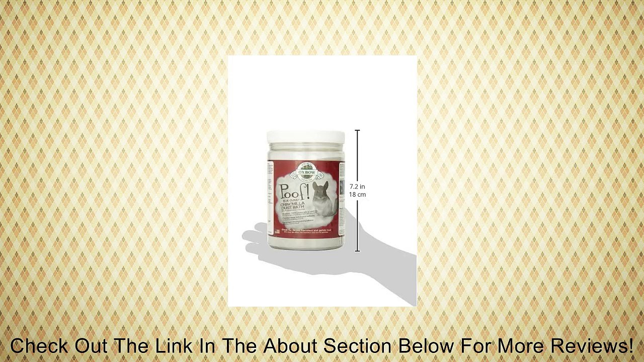 Oxbow Animal Health Poof Blue Cloud Dust for Chinchilla Bath, 2.5-Pound Review