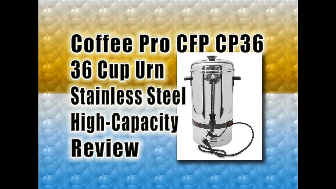 Coffee Pro CFP CP36 36 Cup Urn Review | Best Coffee Maker Machine Review