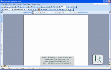 00- MS Office 2003 Complete Training by Islamic Academy of Communication Arts