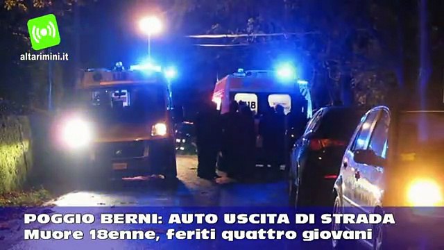 Poggio Berni, ragazzo di 18 anni muore nell'auto uscita di strada per l'asfalto bagnato