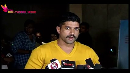 Bhaag Milkha Bhaag Superstar Farhan Akhtar Spotted @ After My Garden Grows Special Screening