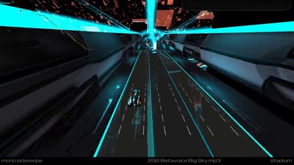 Audiosurf 2 Betavoice Big Sky (Skin Stadium) (Mono Sideswipe Modus)