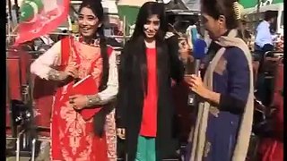 Girls wish Imran Khan and PTI Jalsa in Jhalum in her Unique Style watch video.