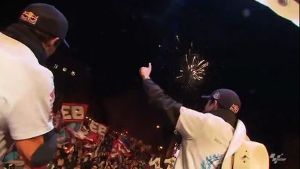 Celebración de Marc y Alex Márquez en Cervera