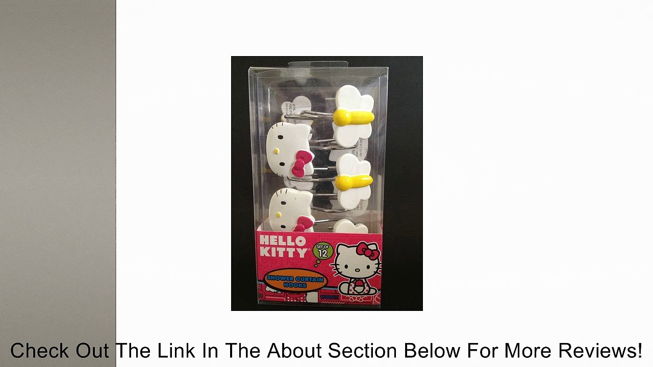 Hello Kitty Shower Curtain Hooks Set of 12 Review