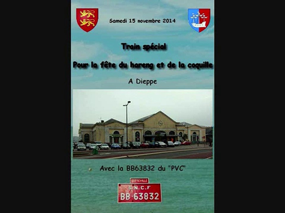 Train spécial pour la Fête du hareng et de la coquille à Dieppe