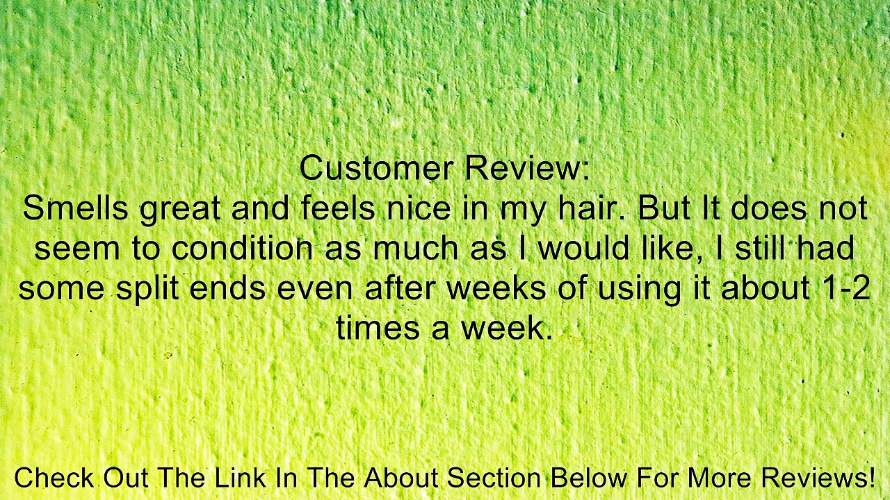 Organix Hydrating Macadamia Oil Intensive Moisture Mask, 8 Ounce Review