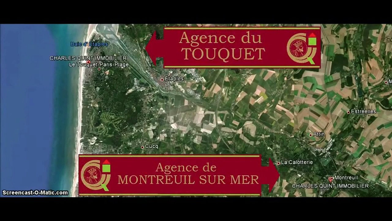 PROCHE MONTREUIL SUR MER (Réf 662 ) _ Maison contemporaine à Vendre _ CHARLES QUINT IMMOBILIER