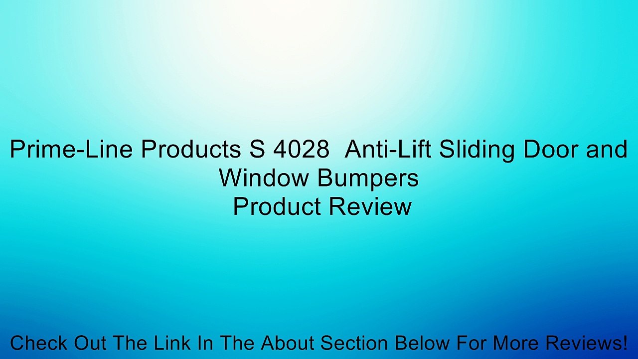 Prime-Line Products S 4028  Anti-Lift Sliding Door and Window Bumpers