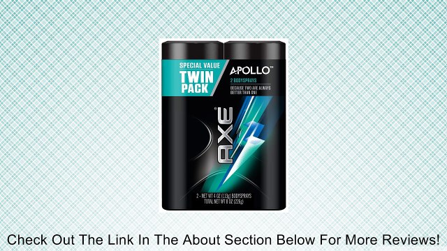 AXE Bodyspray, Apollo 4 oz, Twin Pack Review