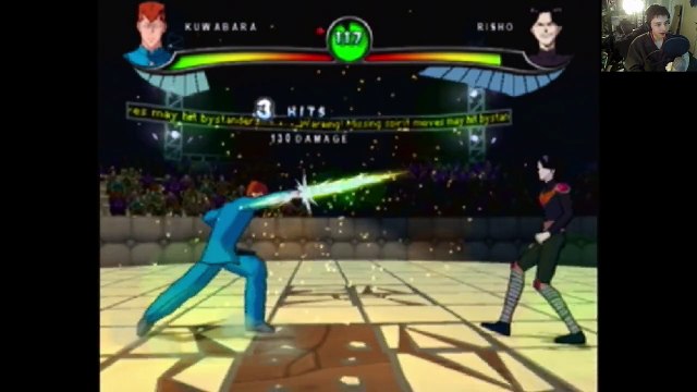 Kuwabara VS Risho In A YuYu Hakusho Dark Tournament Match / Battle / Fight - With Commentary