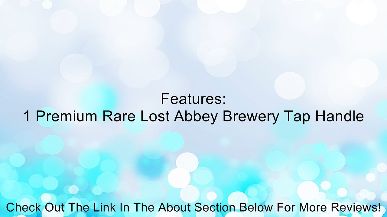 Lost Abbey Tap Handle Review