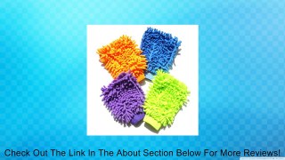 Microfiber Wash Mitt Set of 4 for Car Washing Cleaning Glove or Kitchen Review