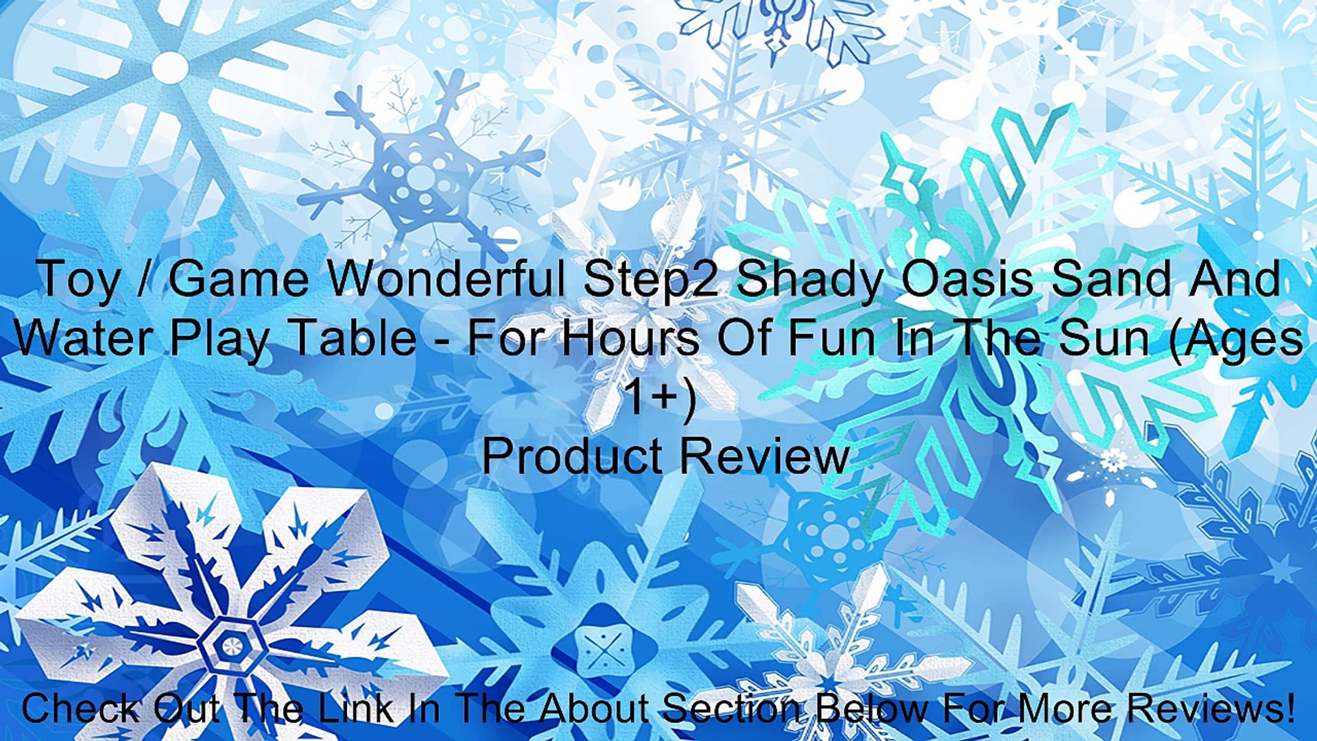 shady oasis sand & water play table
