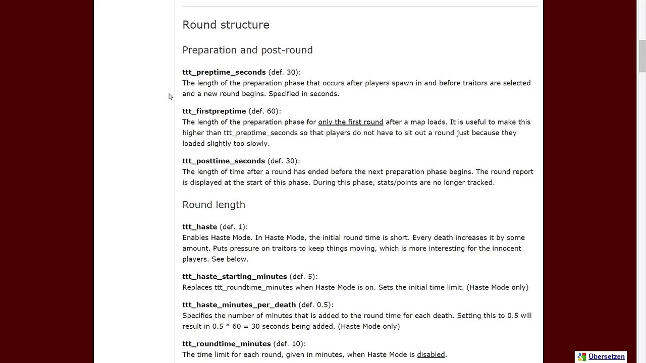 Die konfiguration der server.cfg - trouble in terrorist town - tutorialzeit