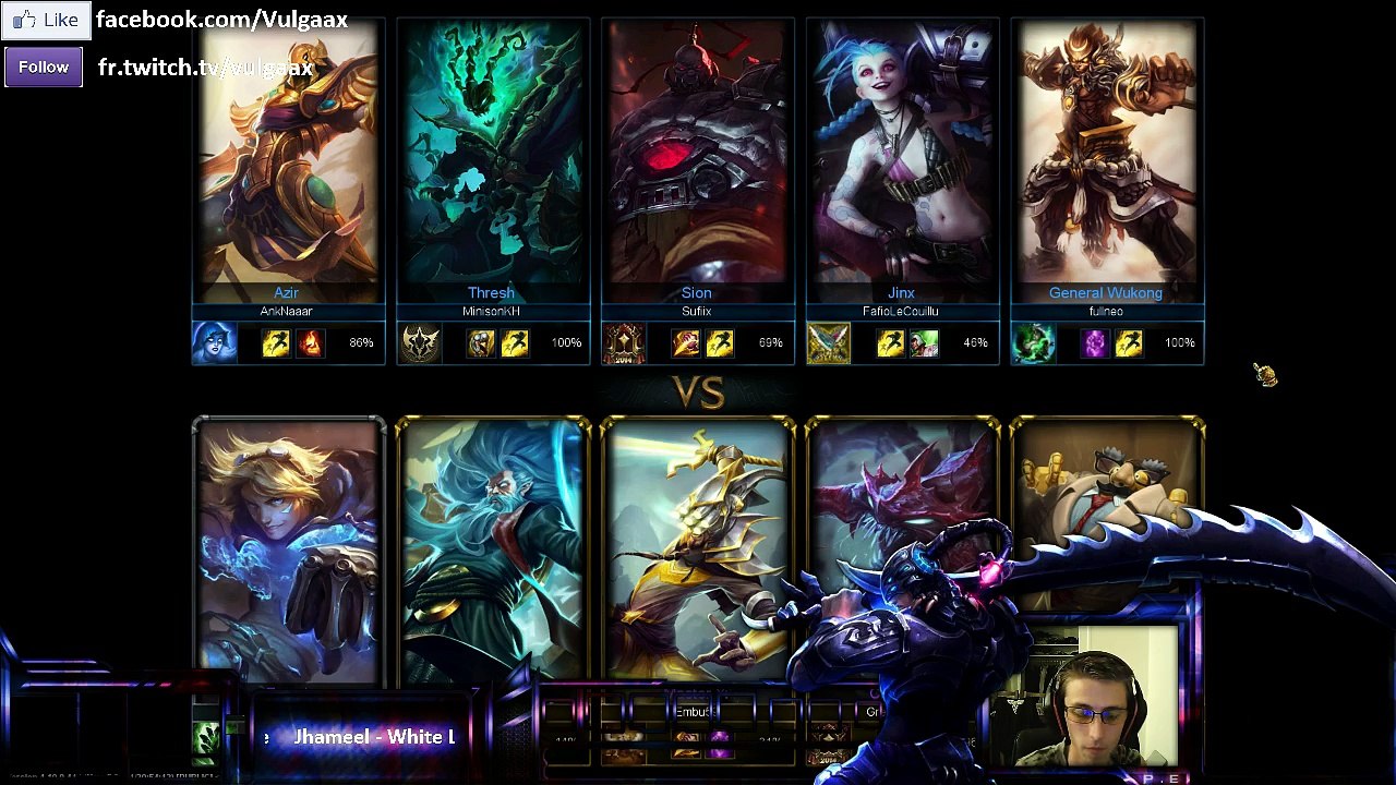 Vulgaax LoL - Nouvelle map et graphismes, des kills en HD ! (vod 002)