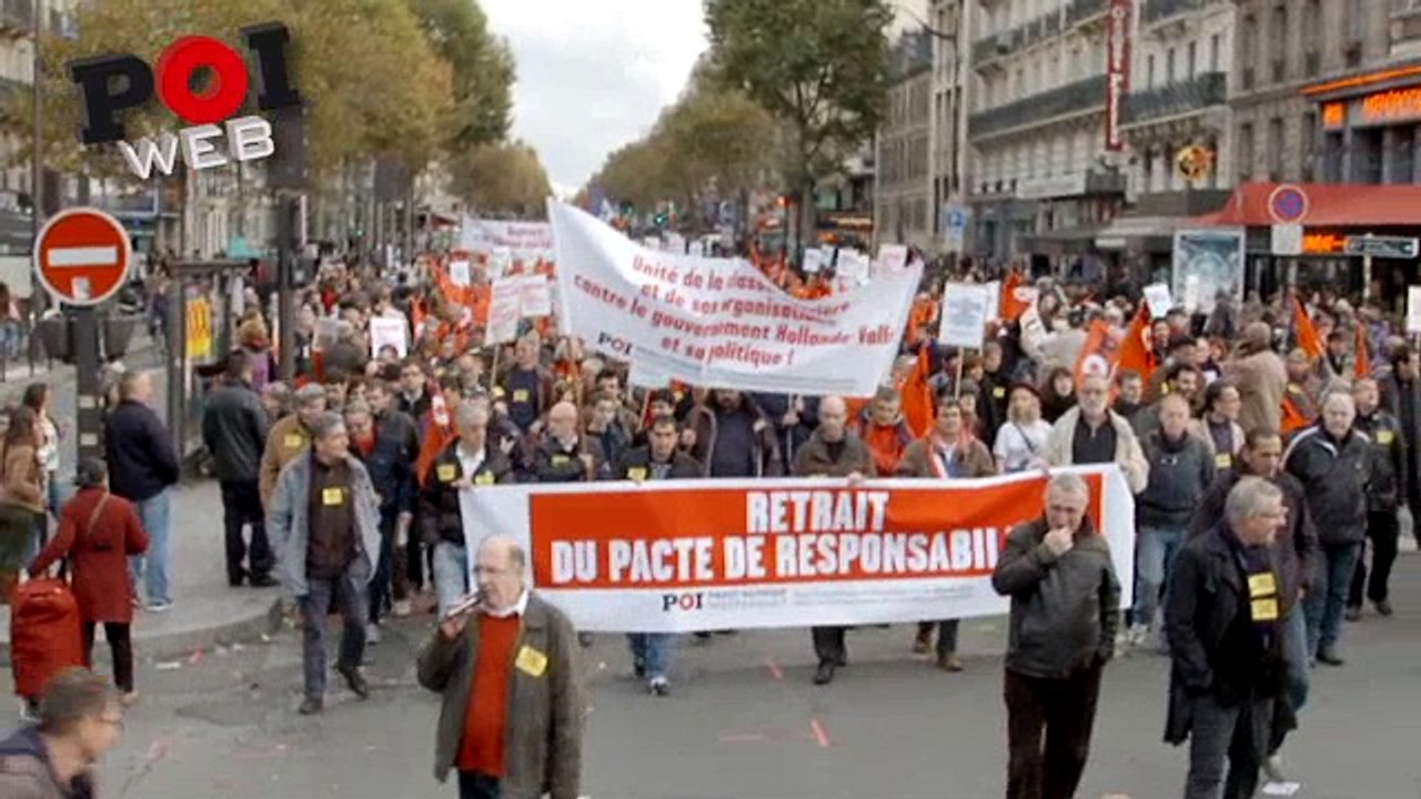 Manifestation 15 novembre contre le pacte de responsabilité