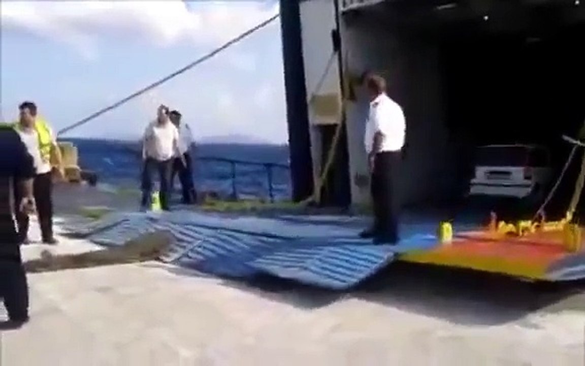 Not the perfect time to load the ferry
